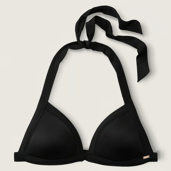 VS PINK PUSH-UP TRIANGLE BIKINI TOP Black XL - Picture 3 of 7